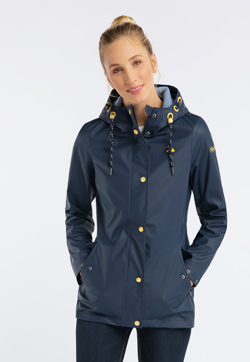 Schmuddelwedda Damen Parka Regenjacke Gr Xs Senfgelb Outdoorjacke