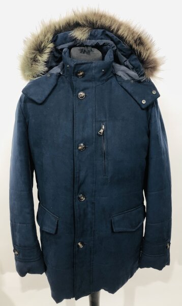 Schneider Salzburg Herren Jacke Byron American Racoon Gr. 50 Navy - Blau