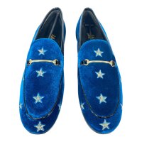 Melvin &amp; Hamilton Herren Scarlett 1 Velluto Chine Embroidery Stars Loafer Gr. 40