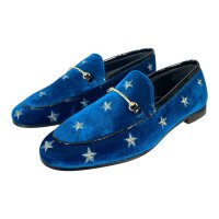 Melvin &amp; Hamilton Herren Scarlett 1 Velluto Chine Embroidery Stars Loafer Gr. 40