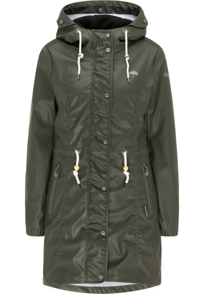 B-Ware Schmuddelwedda Damen 3in1 Parka / Regenmantel Gr. M Oliv