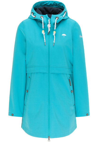 B-Ware Schmuddelwedda Damen Softshellmantel / Regenmantel Gr. L T&uuml;rkis