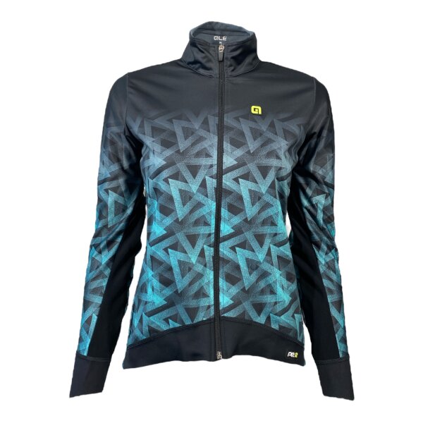 Al&eacute; PRR Pyramid Damen Jacke/Fahrradjacke t&uuml;rkis/schwarz Gr. M