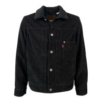 Levis Mens Type I Trucker Jacket Meteorite Lined Cord Gr....