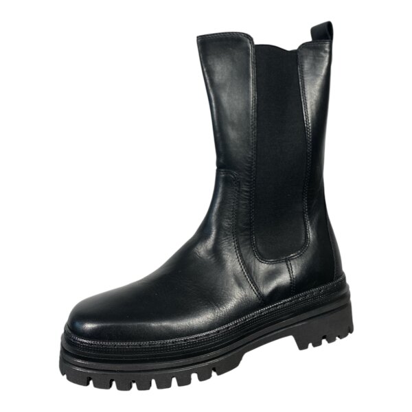 Gabor gef&uuml;tterte Damen Chelsea Boots / Stiefelette Gr. 37 Schwarz