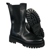 Gabor gef&uuml;tterte Damen Chelsea Boots / Stiefelette Gr. 37 Schwarz