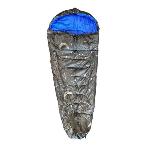 Campz Trekker Kinder Jugend Mumienschlafsack bis 130 cm Grau