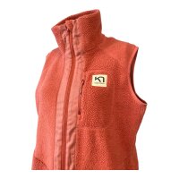 Kari Traa Damen Sanne Pile Vest Long Fleeceweste Gr. L Rosa