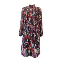 ESPRIT Damenkleid Gr. 32 Schwarz / Bunt