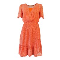 ESPRIT Damen Sommerkleid Gr. 32 Orange / Rot
