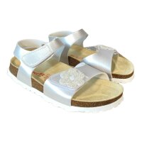 Superfit M&auml;dchen Fu&szlig;bettpantoffel/Sandalen Gr. 39 Silber
