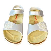 Superfit M&auml;dchen Fu&szlig;bettpantoffel/Sandalen Gr. 39 Silber