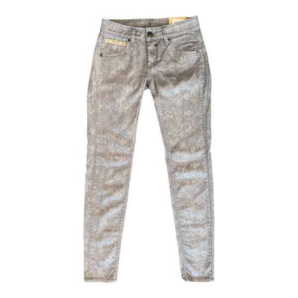 Herrlicher Damen Touch Slim Jeans / Hose Gr. 25W / 30L Grau