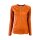 Lundhags Damen Fulu Merino Henleyshirt / Longsleeve Gr. S Rostrot