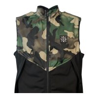 Loose Riders Herren Fleece Weste Gr. M Black / Camo
