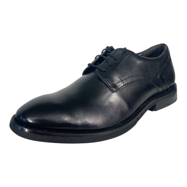 Clarks Herren Un Hugh Lace Black Leather Derby Gr. 43