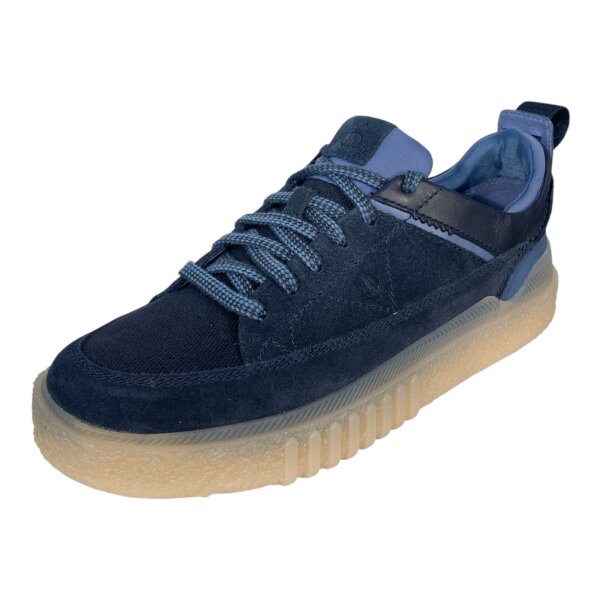 Clarks Herren Somerset Lace Navy Suede Nubuck Sneaker Low Gr. 43