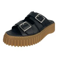 Clarks Damen Torhill Slide Black Leather Pantoletten Gr....