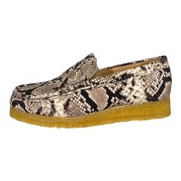 Clarks Damen Wallabee Loafer Grey Snake Lea Gr. 40