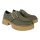 Clarks Damen Linoso Monk Dark Green Nub Schuhe / Mokassin Gr. 37,5