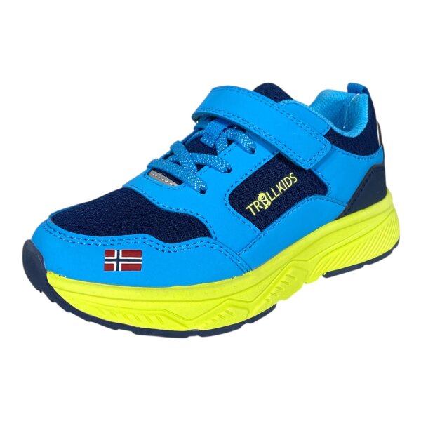 Trollkids Kids Haugesund Sneaker Gr. 31 Blau / Lime